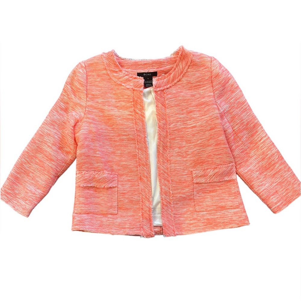 Pink Quarter Sleeve Blazer - Size Small